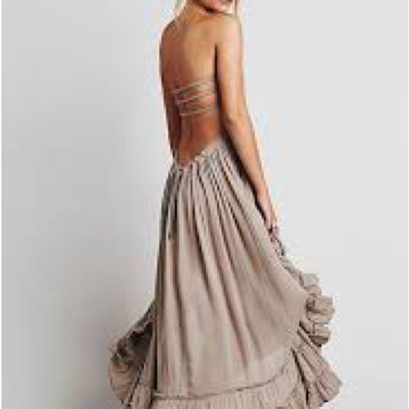 Free people extra tropical maxi dress taupe - Picture 4 of 4